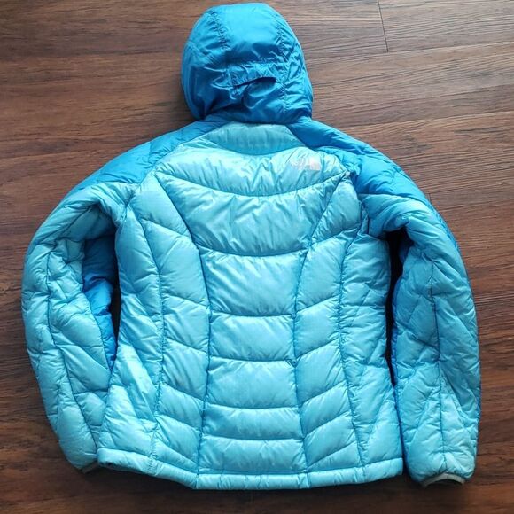 Northface Summit Series Blue Colorblock Womens Down Puffer Jacket Size Medium - Picture 5 of 5